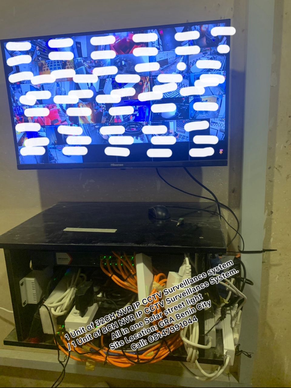 CCTV and networking system installation